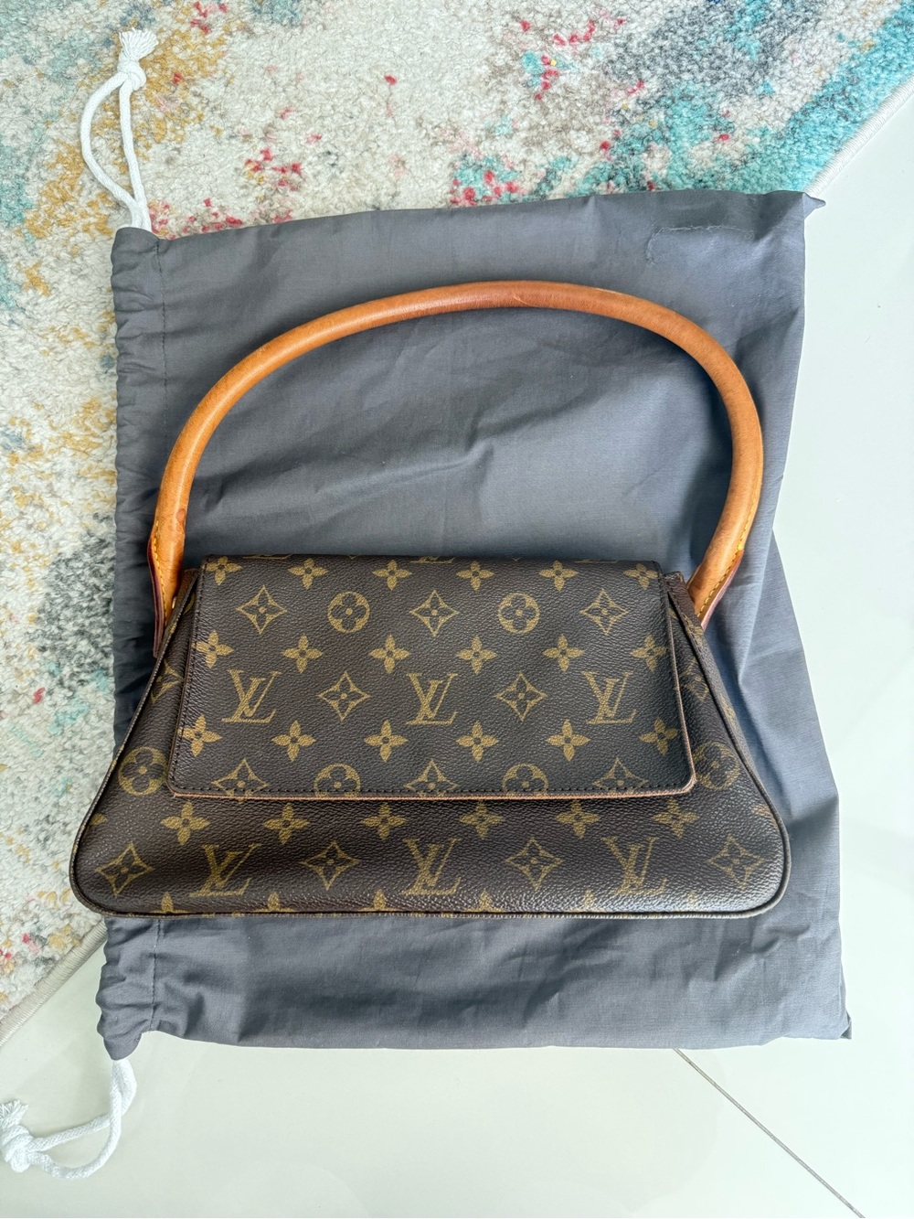 LOUIS VUITTON Monogram Mini Looping Bag